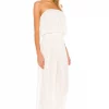 Indah Seychelle Strapless Pleated Jumpsuit In Bone -Cheap Indah Store INDA WC27 V2