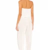 Indah Seychelle Strapless Pleated Jumpsuit In Bone -Cheap Indah Store INDA WC27 V3