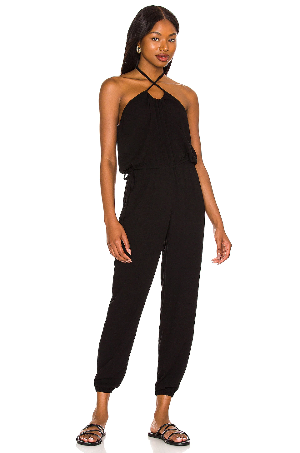 Indah Jade Jumpsuit In Black