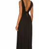 Indah Anjeli Empire Maxi Dress In Black 6 Indah Anjeli Empire Maxi Dress In Black -Cheap Indah Store INDA WD107 V3