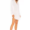 Indah Current Long Sleeve Tunic In White -Cheap Indah Store INDA WD623 V2