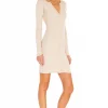 Indah Lenny Mini Dress In Oatmeal -Cheap Indah Store INDA WD738 V2
