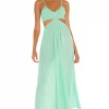 Indah Innocence Maxi Dress In Mint