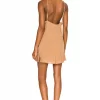 Indah Waterfall Mini Dress In Mocha -Cheap Indah Store INDA WD770 V3