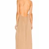 Indah Zoe Maxi Dress In Mocha -Cheap Indah Store INDA WD775 V3