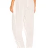 Indah Tanah Solid 80s Pleated Trouser In Ivory -Cheap Indah Store INDA WP102 V3