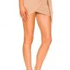 Indah Olivia Sarong Mini Skirt In Mocha -Cheap Indah Store INDA WQ114 V2