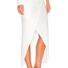 Indah Vanessa Twist Maxi Skirt In Ivory -Cheap Indah Store INDA WQ118 V2