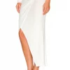 Indah Vanessa Twist Maxi Skirt In Ivory -Cheap Indah Store INDA WQ118 V3