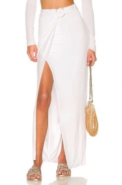 Indah Harper Maxi Skirt In White
