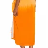 Indah Tie Dye Sarong Skirt In Orange Fade -Cheap Indah Store INDA WQ93 V3