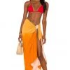 Indah Tie Dye Sarong Skirt In Orange Fade -Cheap Indah Store INDA WQ93 V4