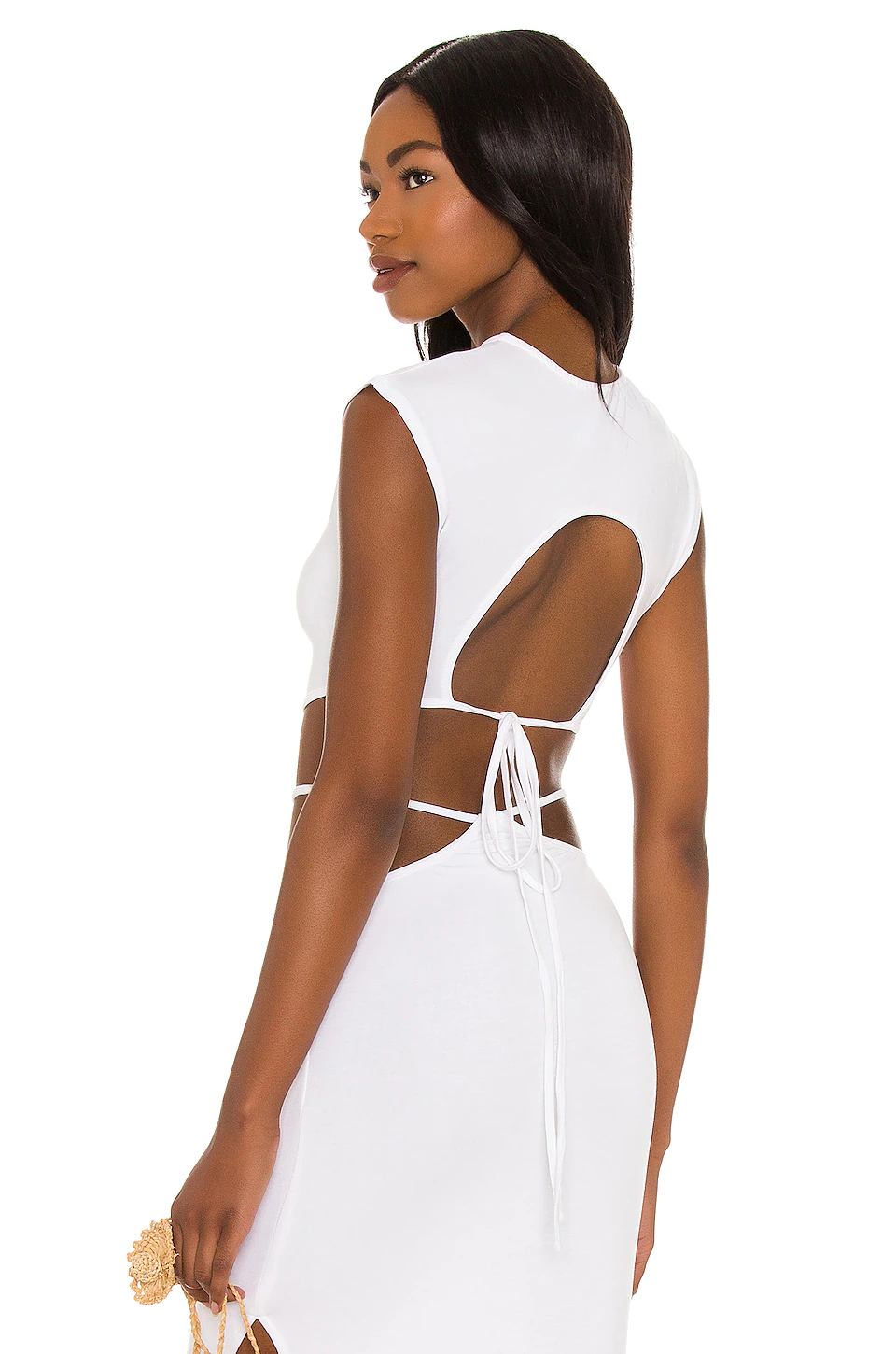 Indah Hale Top In White