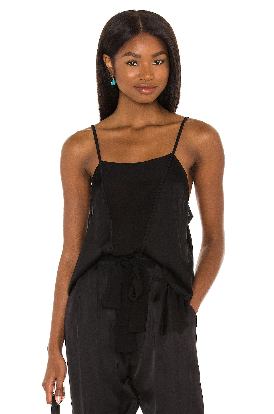Indah Geo Camisole In Black