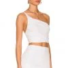 Indah Denise One Shoulder Top In White -Cheap Indah Store INDA WS421 V2