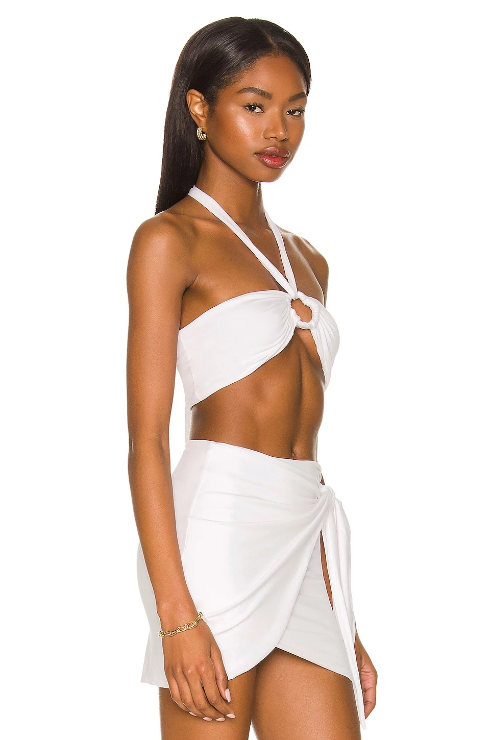 Indah Marcia Bandeau Halter Top In White 2 Indah Marcia Bandeau Halter Top In White - Image 2