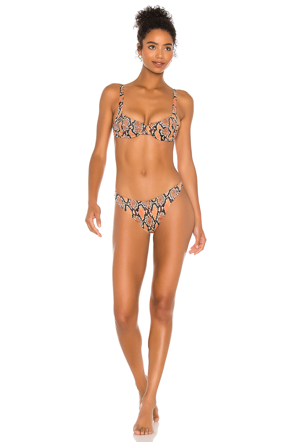 Indah Midori Underwire Top In Bronze Python 4 Indah Midori Underwire Top In Bronze Python - Image 4