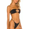 Indah Bass Bandeau Bikini Top In Black -Cheap Indah Store INDA WX676 V2