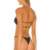 Indah Bass Bandeau Bikini Top In Black -Cheap Indah Store INDA WX676 V3
