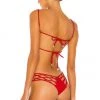 Indah Todos Smocked Diamond Bikini Top In Red 6 Indah Todos Smocked Diamond Bikini Top In Red -Cheap Indah Store INDA WX681 V3