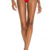 Indah Bali Skimpy Ruched Bikini Bottom In Red