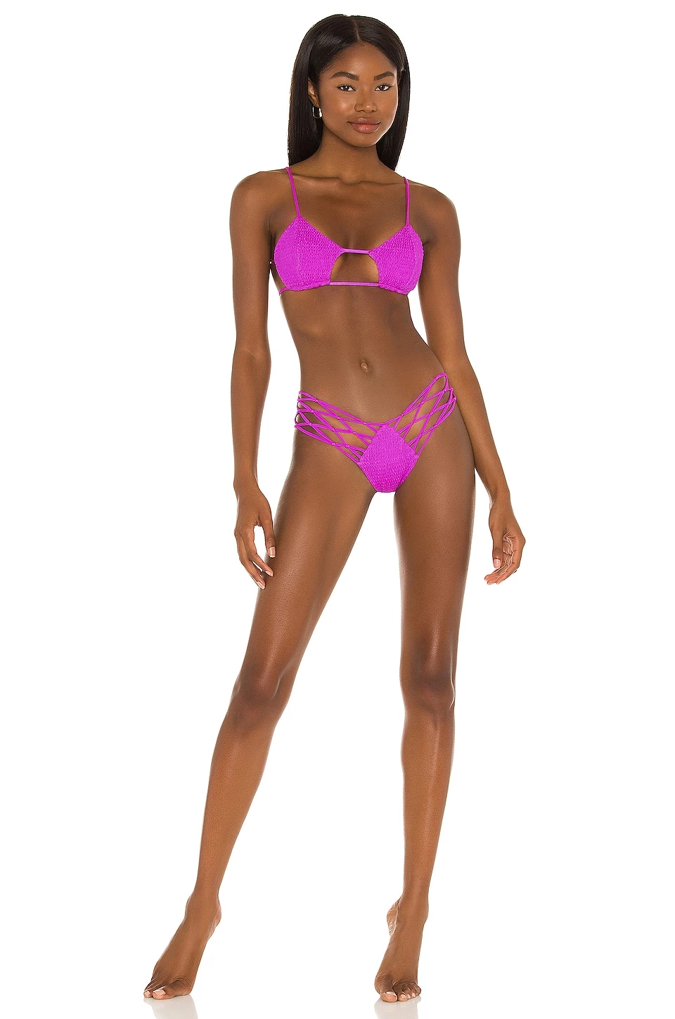 Indah X REVOLVE Todos Smocked Diamond Bikini Top In Destiny 4 Indah X REVOLVE Todos Smocked Diamond Bikini Top In Destiny - Image 4