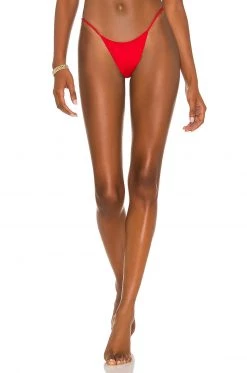 Indah Pax String Side Bikini Bottom In Red