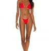 Indah Pax String Side Bikini Bottom In Red -Cheap Indah Store INDA WX749 V4