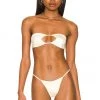 Indah Bass Bikini Top In Dove